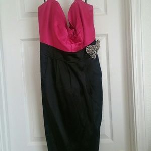 Black and Pink formal dress